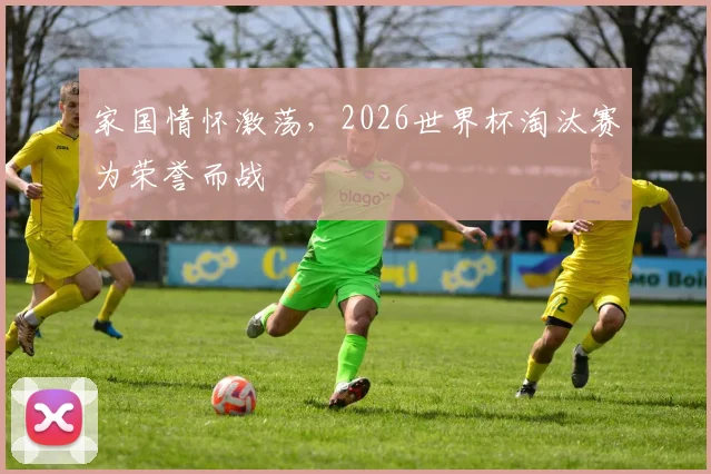 家国情怀激荡，2026世界杯淘汰赛为荣誉而战