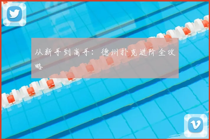 从新手到高手:德州扑克进阶全攻略